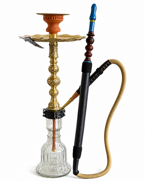 Elmas 628 Messing Shisha | Traditionelle handgefertigte Wasserpfeife aus Messing
